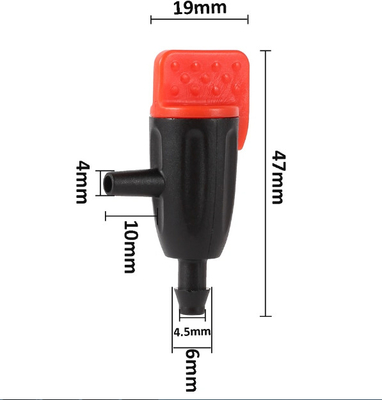 Sản phẩm bán buôn 0 ~ 40L điều chỉnh nước tưới nước nhỏ giọt nhựa 1/4'Barb