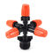 Orange Five Outlet Atomizing Sprinkler có thể điều chỉnh với đầu nối ren 1/2 ''